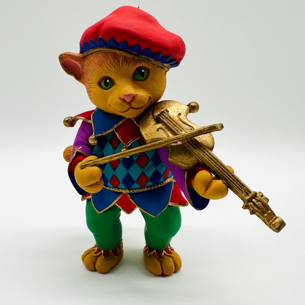 Department 56 Mother Goose Cat and The Fiddle Christmas Ornament w/Box - Picture 4 of 16